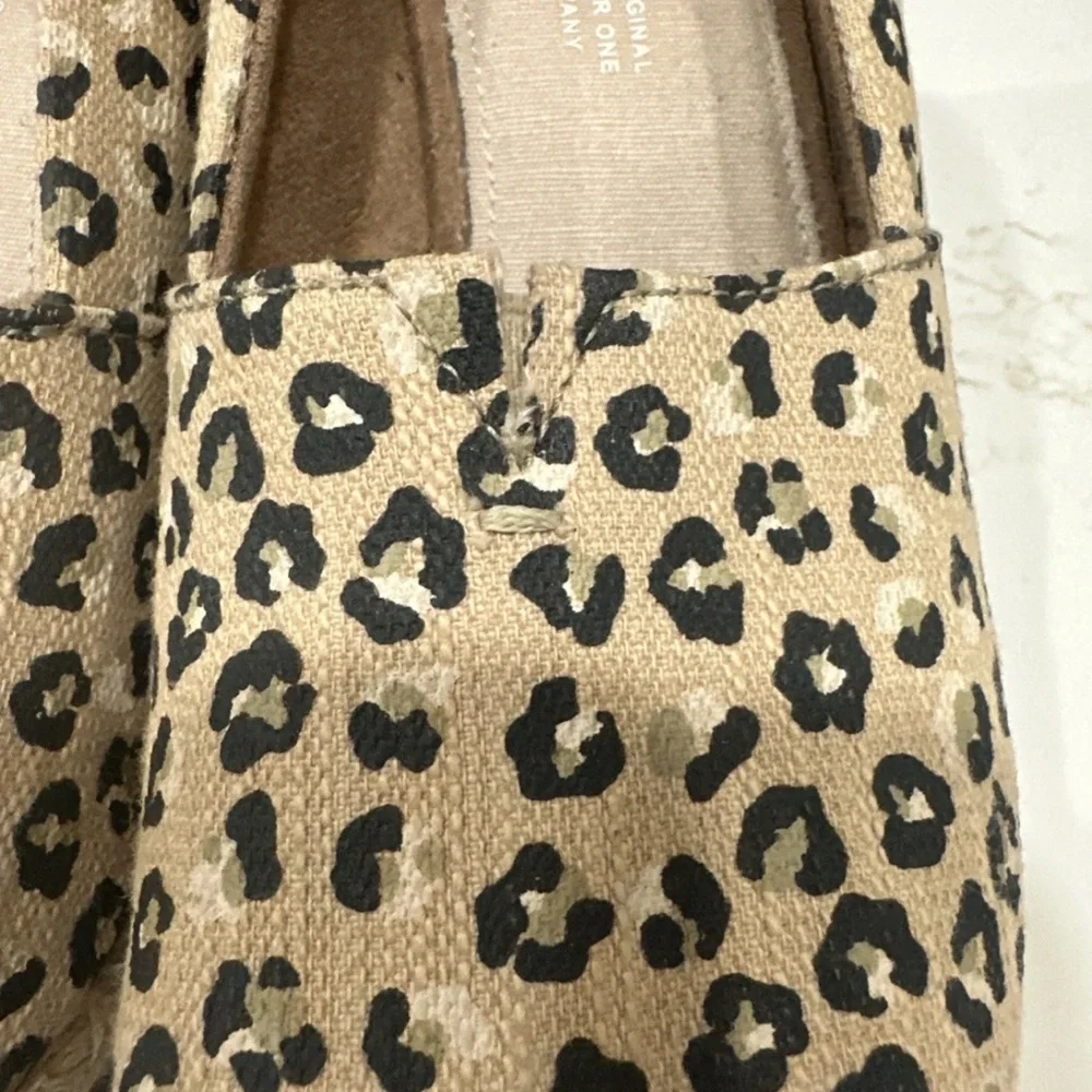 TOMS Women's Michelle Espadrille Wedge Sandal In Natural Leopard Size W 7
